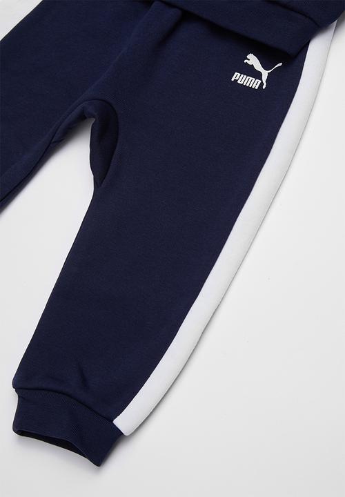 PUMA - Minime prime t7 crew jogger peacoat - navy & white