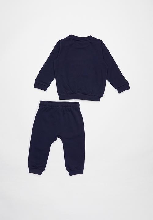 PUMA - Minime prime t7 crew jogger peacoat - navy & white