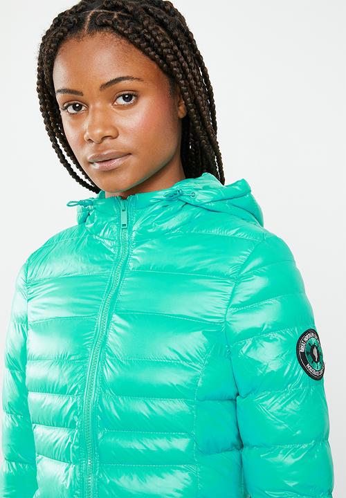 Brave Soul - Hoodie puffer jacket - green