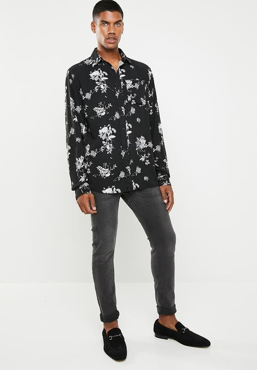 Jack & Jones - Lance shirt long sleeve - black