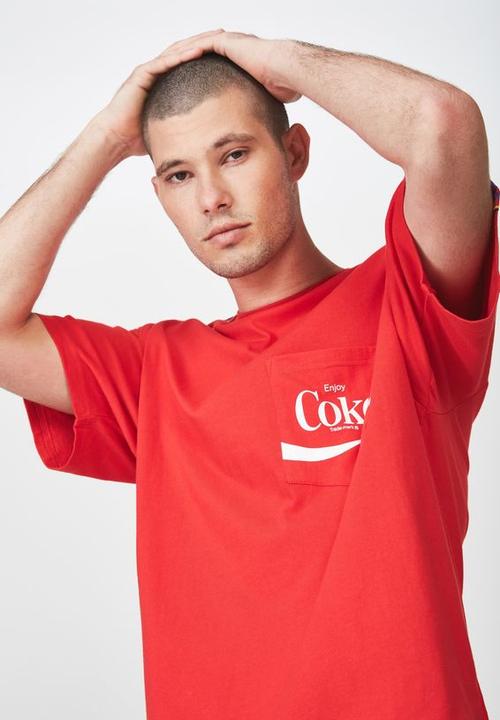 Cotton On - Downtown loose fit tee - red