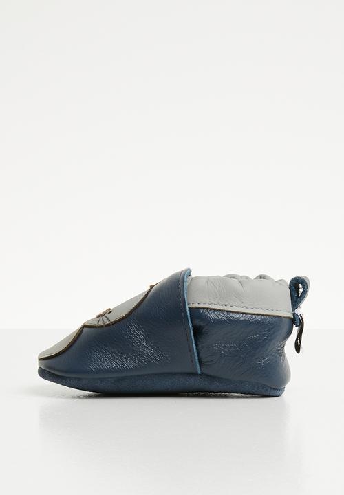 shooshoos - Rabbit go hop slip on - navy