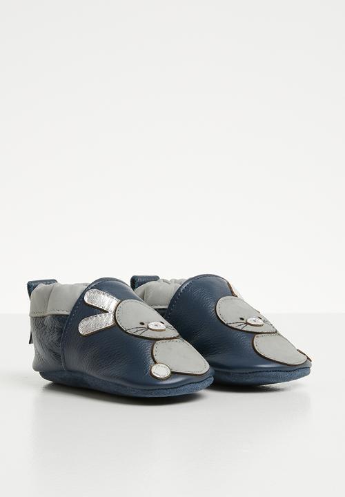 shooshoos - Rabbit go hop slip on - navy