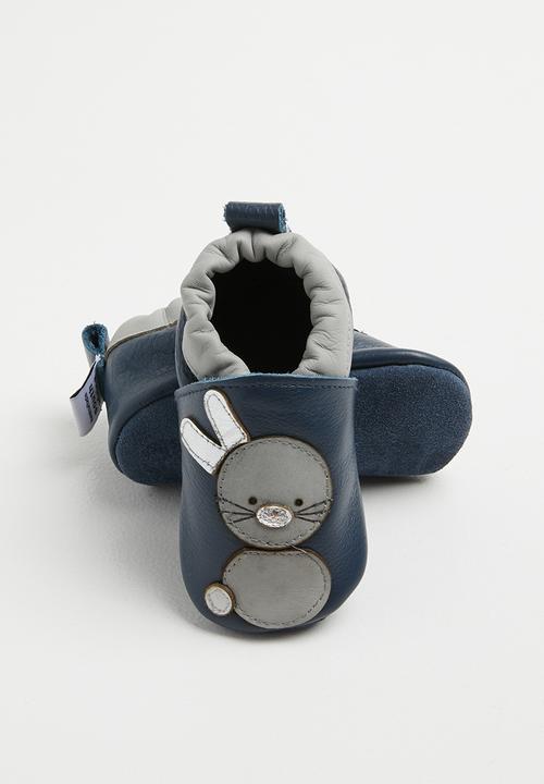 shooshoos - Rabbit go hop slip on - navy