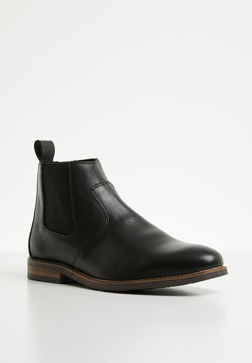 Superbalist - James leather chelsea boot - black