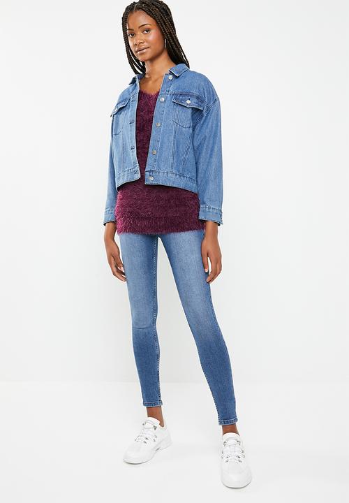 Brave Soul - Vintage skinny jeans - blue