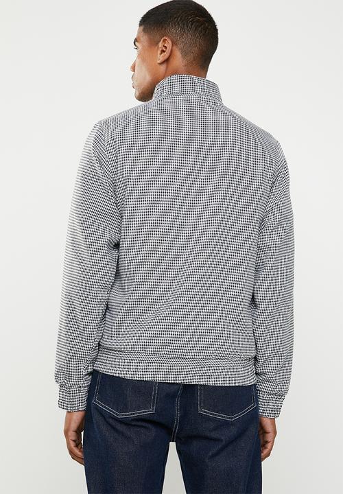 Superbalist - Check harrington - black & white