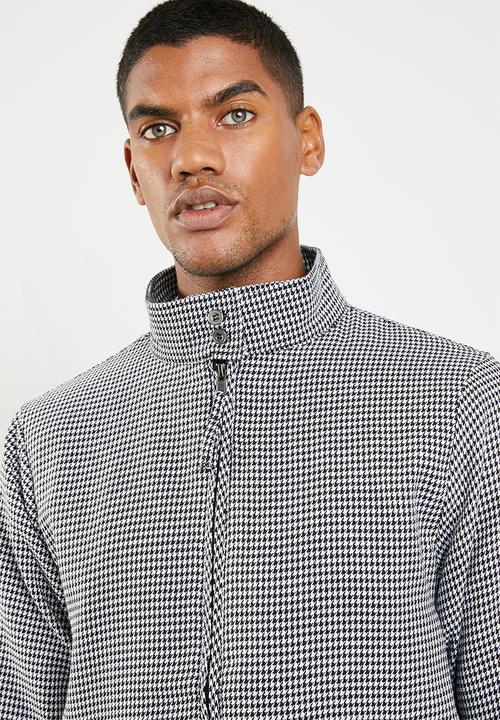 Superbalist - Check harrington - black & white