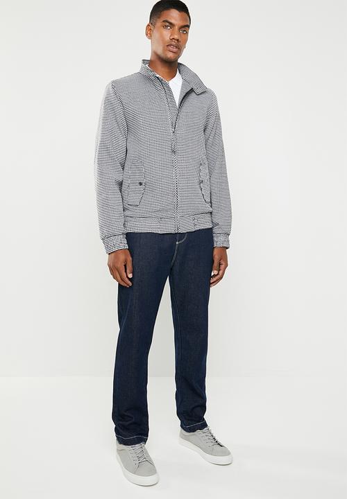 Superbalist - Check harrington - black & white