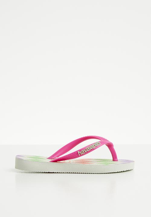 Havaianas - Retro slim fashion flip flops - multi