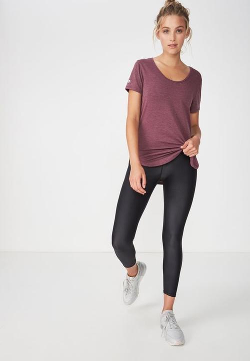 Cotton On - Gym T-shirt - burgundy
