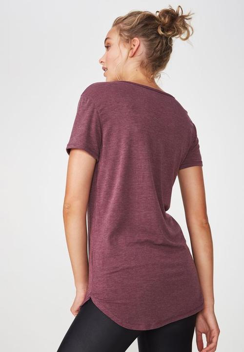 Cotton On - Gym T-shirt - burgundy