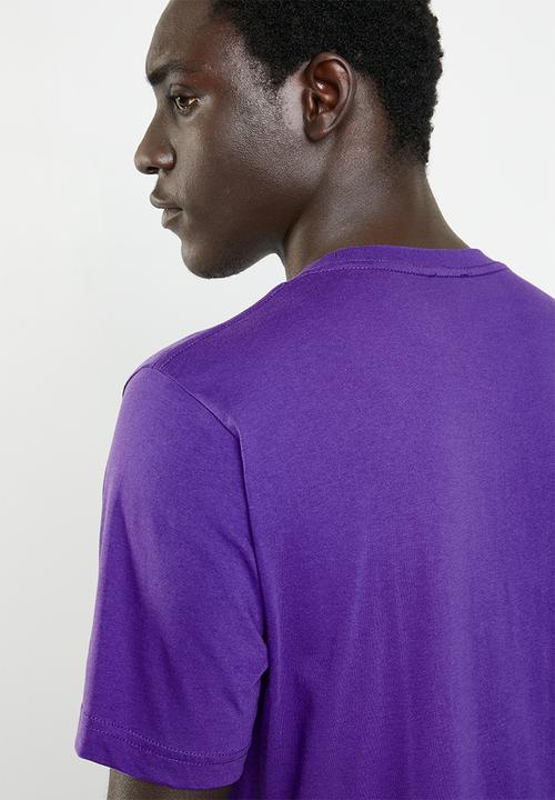 Diesel  - T-just-division logo short sleeve tee - purple