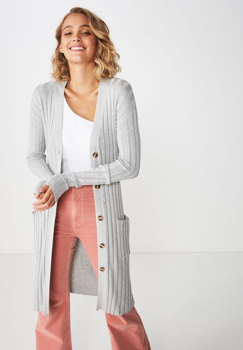 cotton longline cardigan