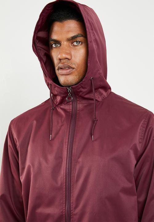 Superbalist - Zip through windbreaker - burgundy