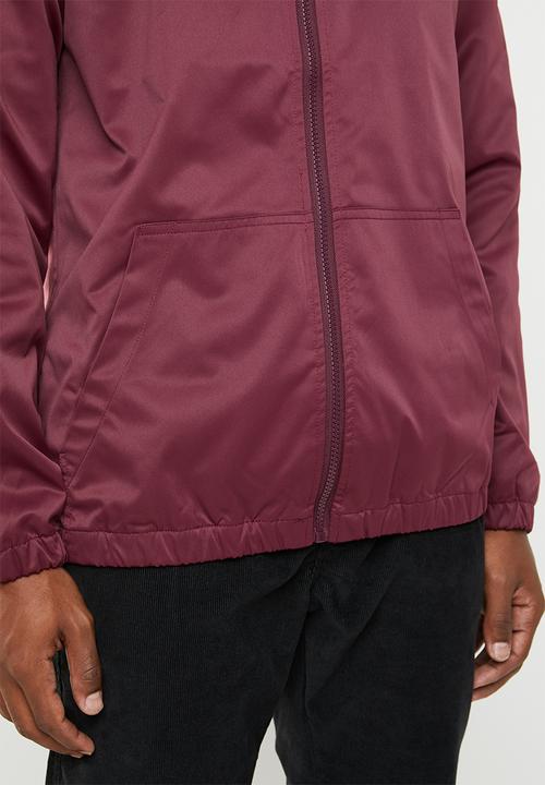 Superbalist - Zip through windbreaker - burgundy