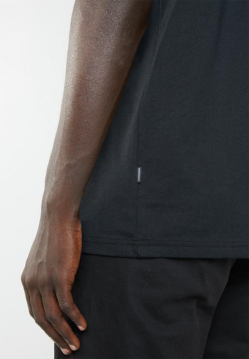 Converse - Lined star chevron tee - black