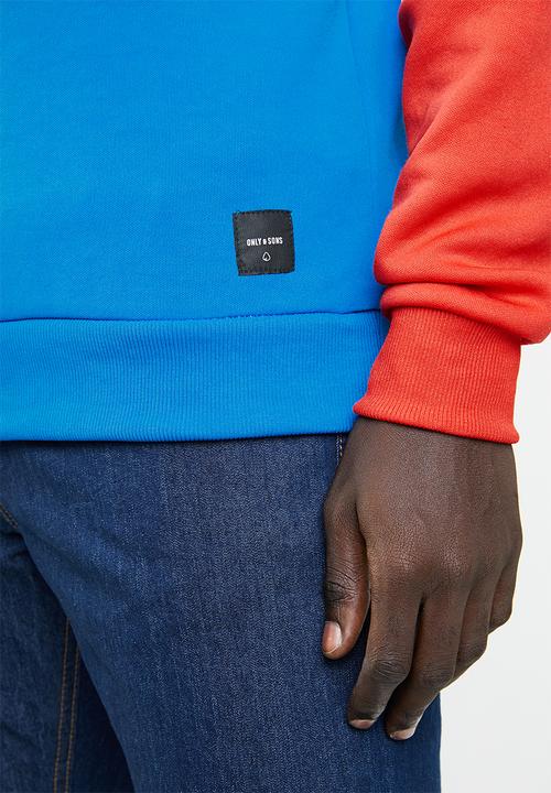 Only & Sons - William colourblock track top - multi