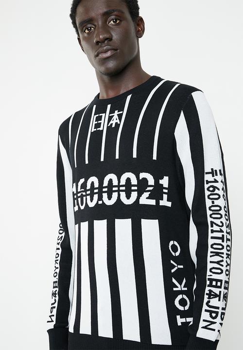 Only & Sons - Dennis jaquard knit - black