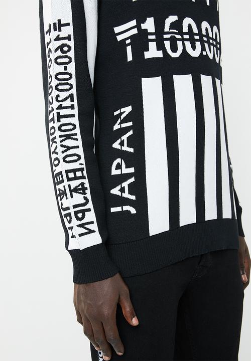 Only & Sons - Dennis jaquard knit - black