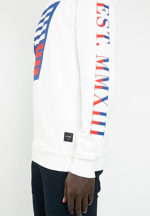 Only & Sons - Burhan crew neck sweater - white