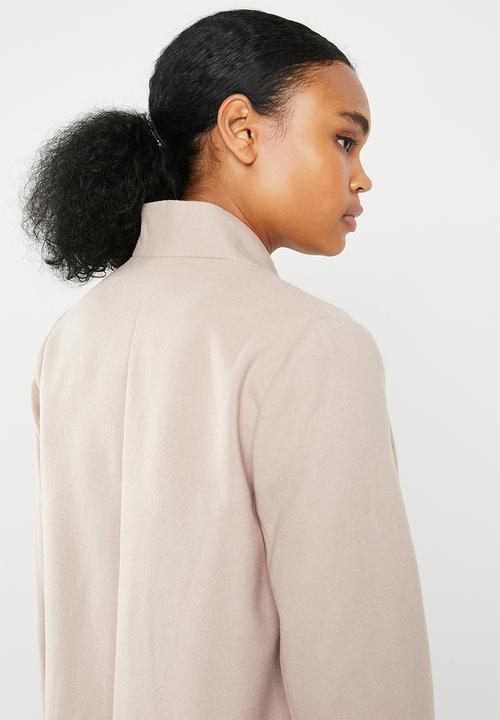 Missguided - Inverted collar formal coat - pink