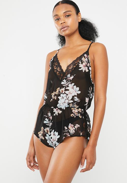 Superbalist - V-neck teddy  - black 