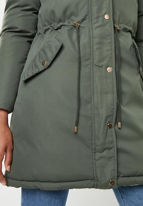 Brave Soul - Padded reversible jacket  - khaki & neutral