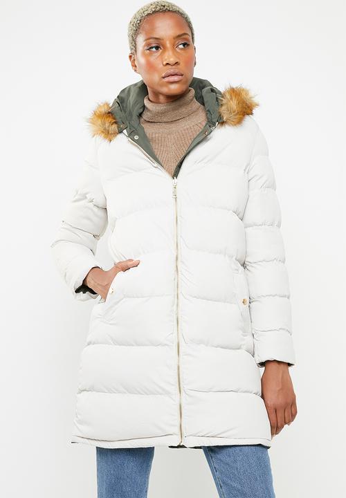 Brave Soul - Padded reversible jacket  - khaki & neutral