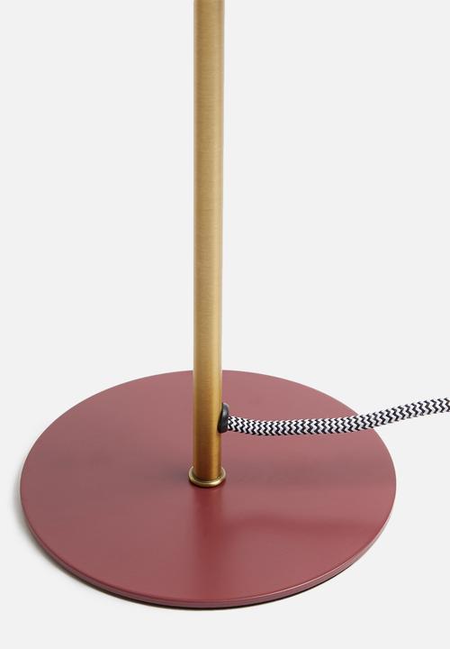 Present Time - Bonnet table lamp - warm red