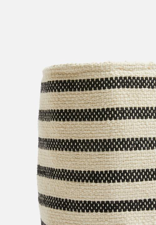 Sixth Floor - Sona cotton basket - black/white