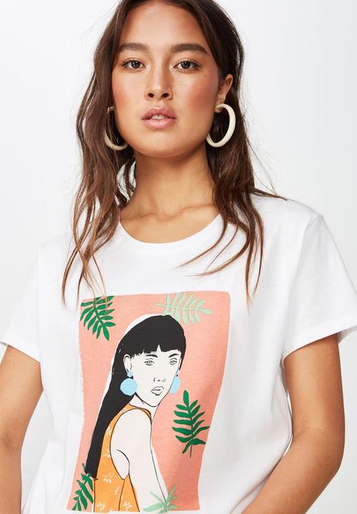 Cotton On - Classic arts tee - white