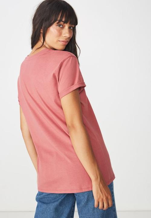 Cotton On - Classic slogan tee - pink