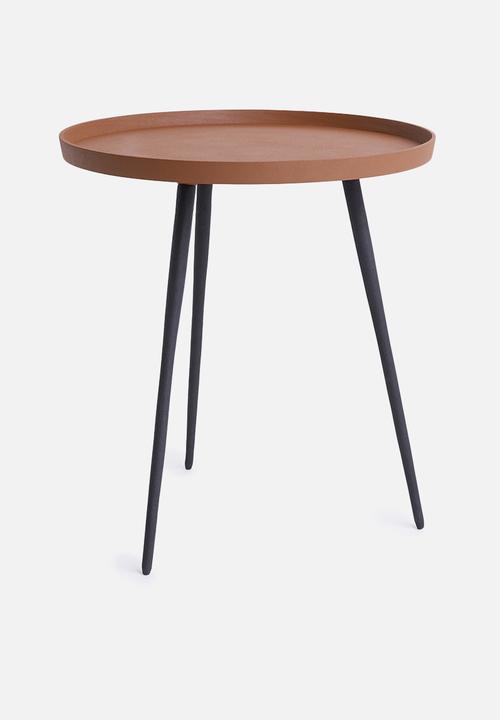 Present Time - Nimble side table - terracotta brown