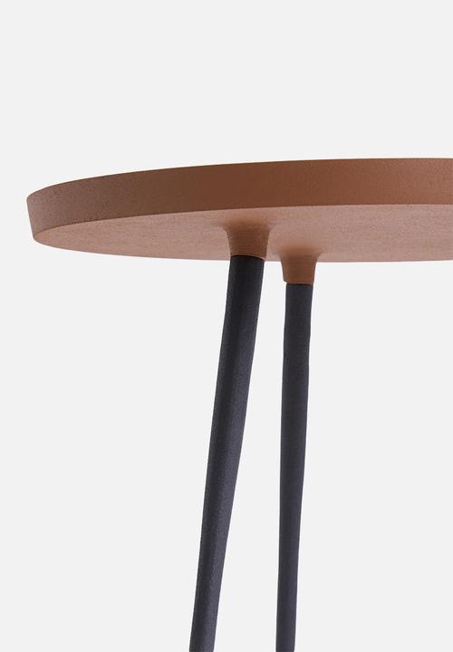 Present Time - Nimble side table - terracotta brown