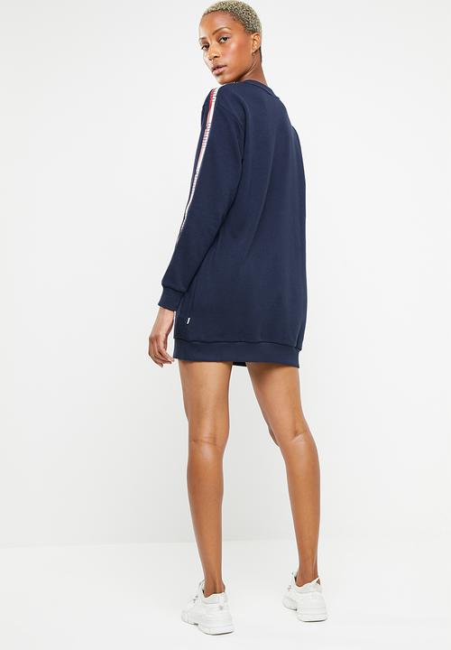 PUMA - Tape detail dress - navy