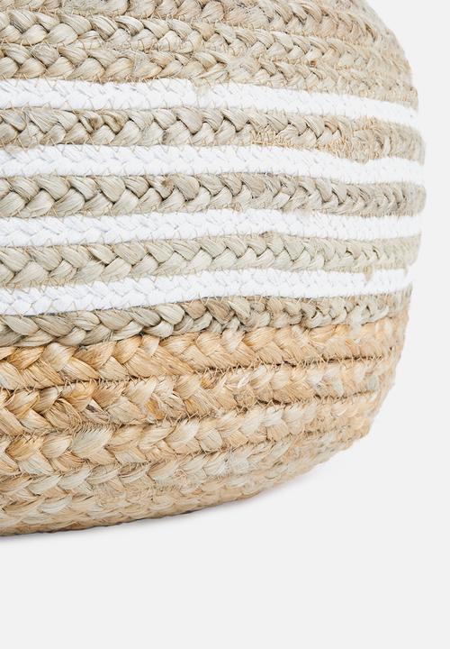 Sixth Floor - Brea jute ottoman