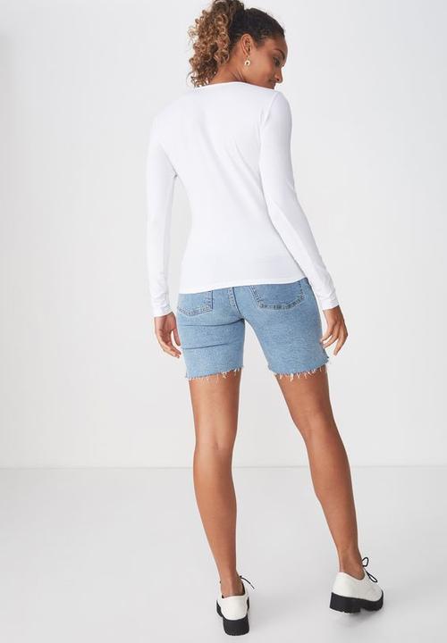 Cotton On - Everyday V-neck top - white