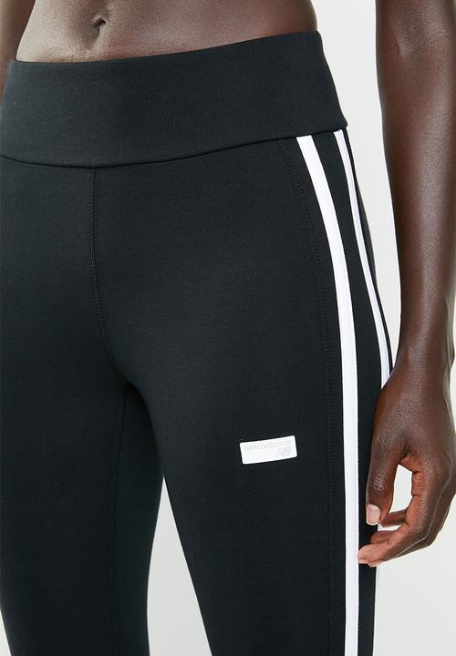 New Balance  - Athletics track legging - black & white