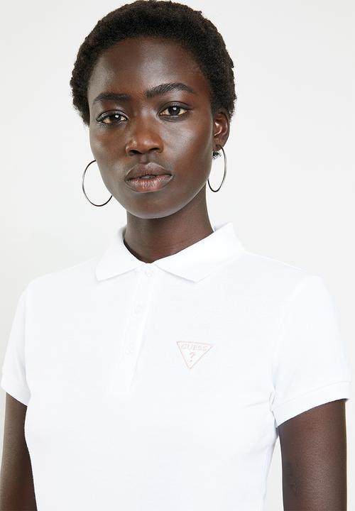 GUESS - Short sleeve classic polo - white