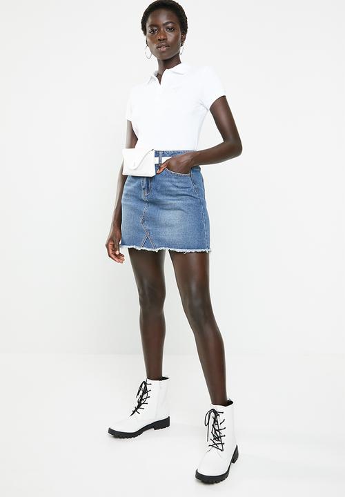 GUESS - Short sleeve classic polo - white