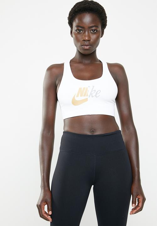 nike white bra top