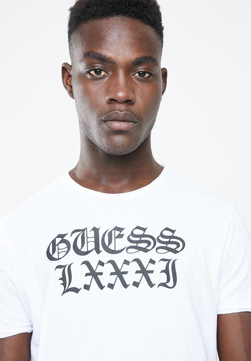 GUESS - Olde logo tee - white