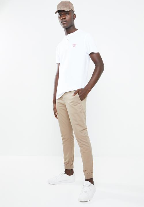 GUESS - Short sleeve philli polo - white