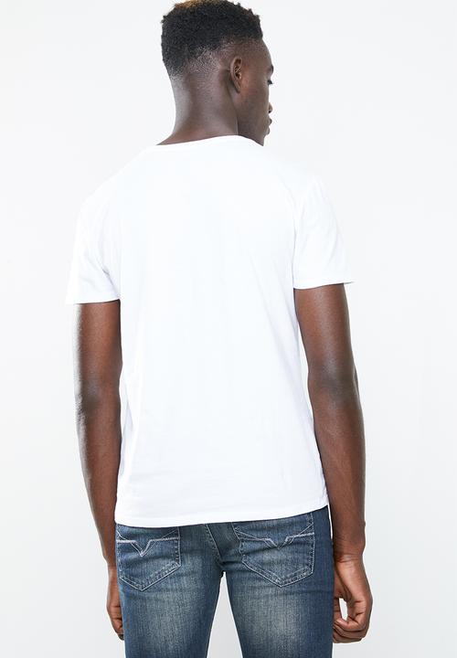 GUESS - Guess black out short sleeve tee - white