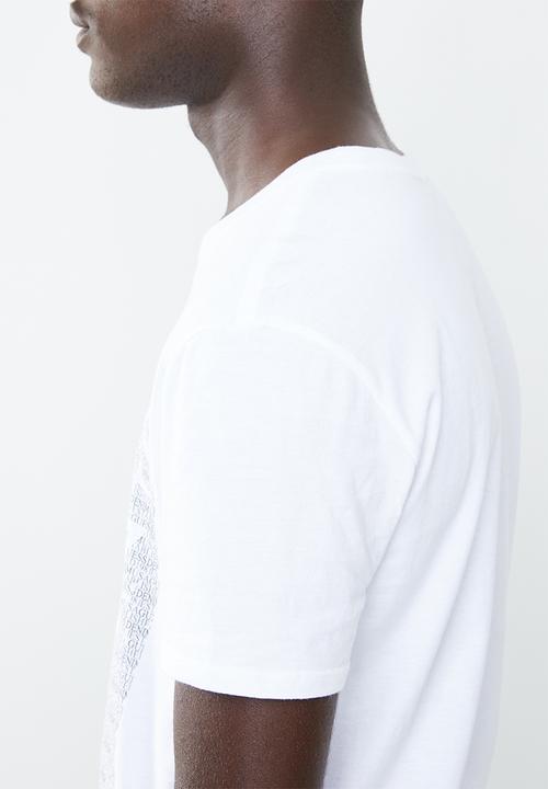 GUESS - Guess text tee - white