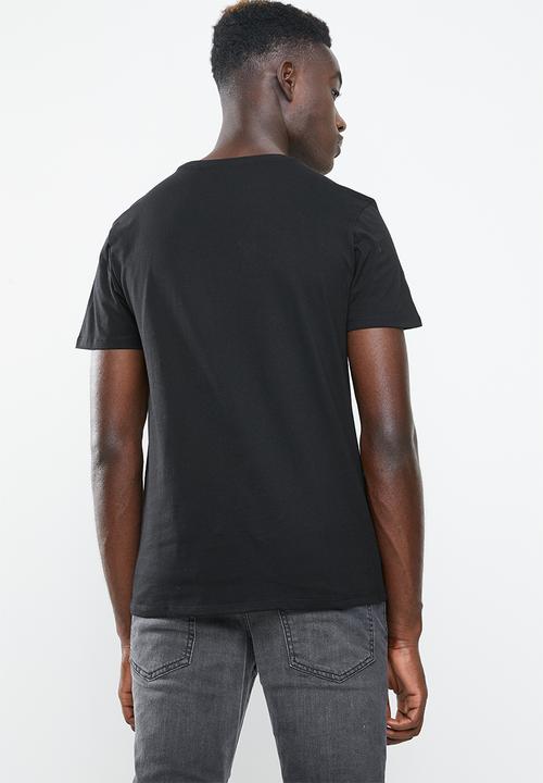 GUESS - Guess hologram short sleeve tee - black