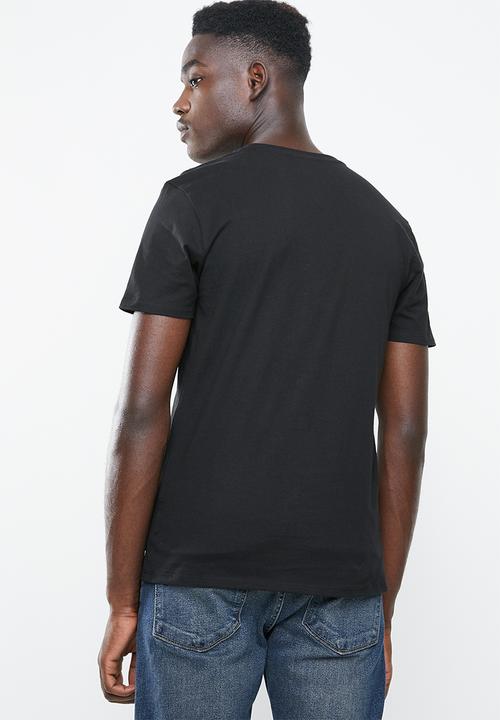 GUESS - Short sleeve guess bldg tee - black