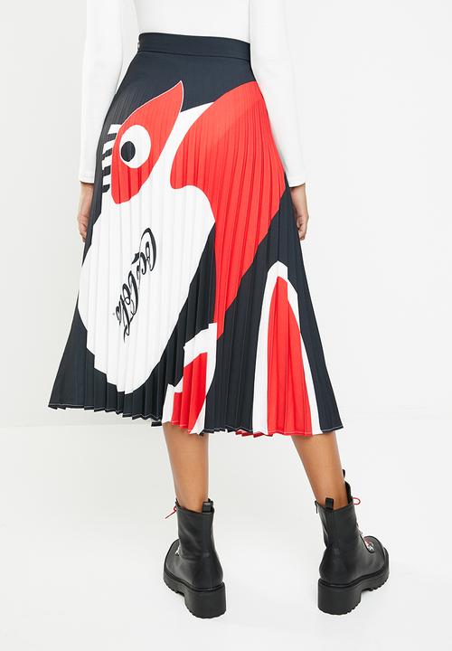 Coke Threds - Coke Thred X Rich Mnisi pleated midi skirt - multi