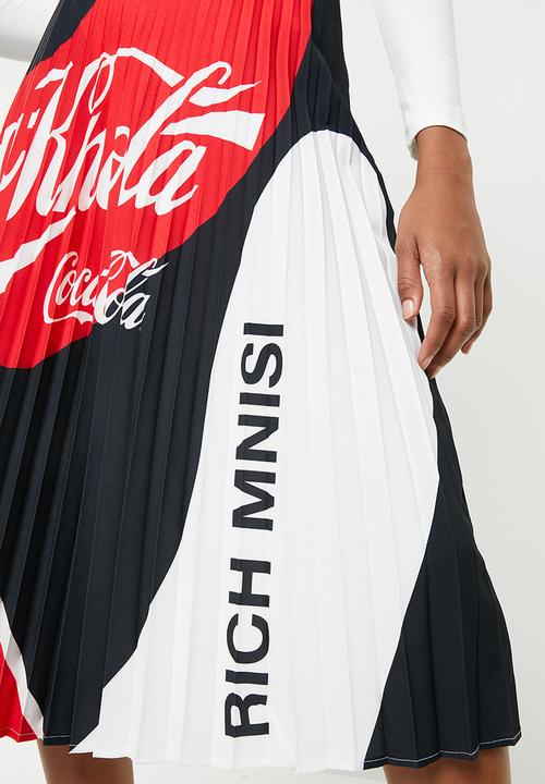 Coke Threds - Coke Thred X Rich Mnisi pleated midi skirt - multi